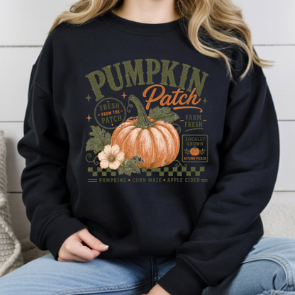 Pumpkin Patch Comfort Colors T Shirts Vintage Fall Graphic Tee Fresh From The Patch Farm Fresh Shirt Autumn Thanksgiving Season Sweater