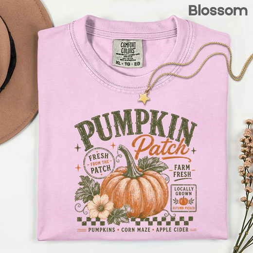 Pumpkin Patch Comfort Colors T Shirts Vintage Fall Graphic Tee Fresh From The Patch Farm Fresh Shirt Autumn Thanksgiving Season Sweater