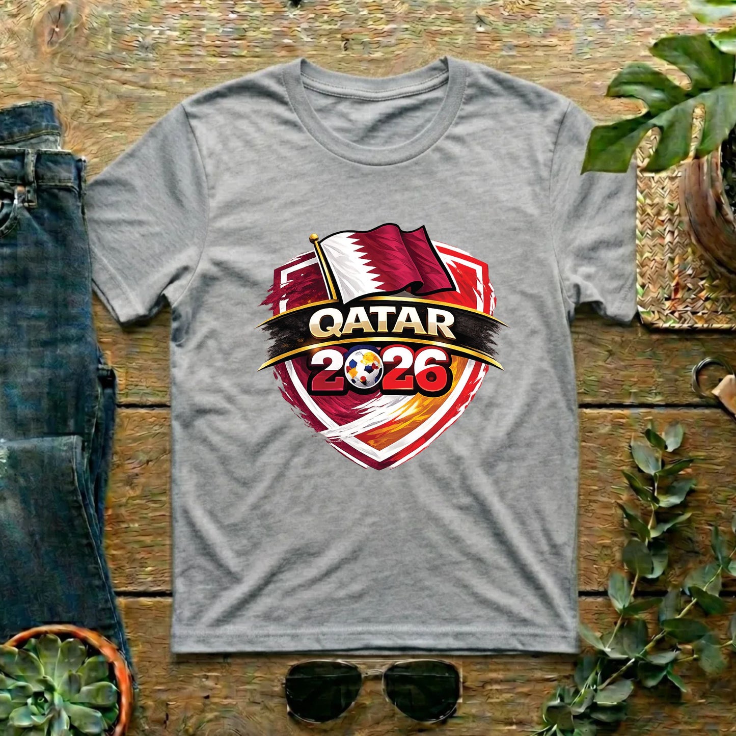 Qatar World Cup T Shirt Soccer Supporter Tees