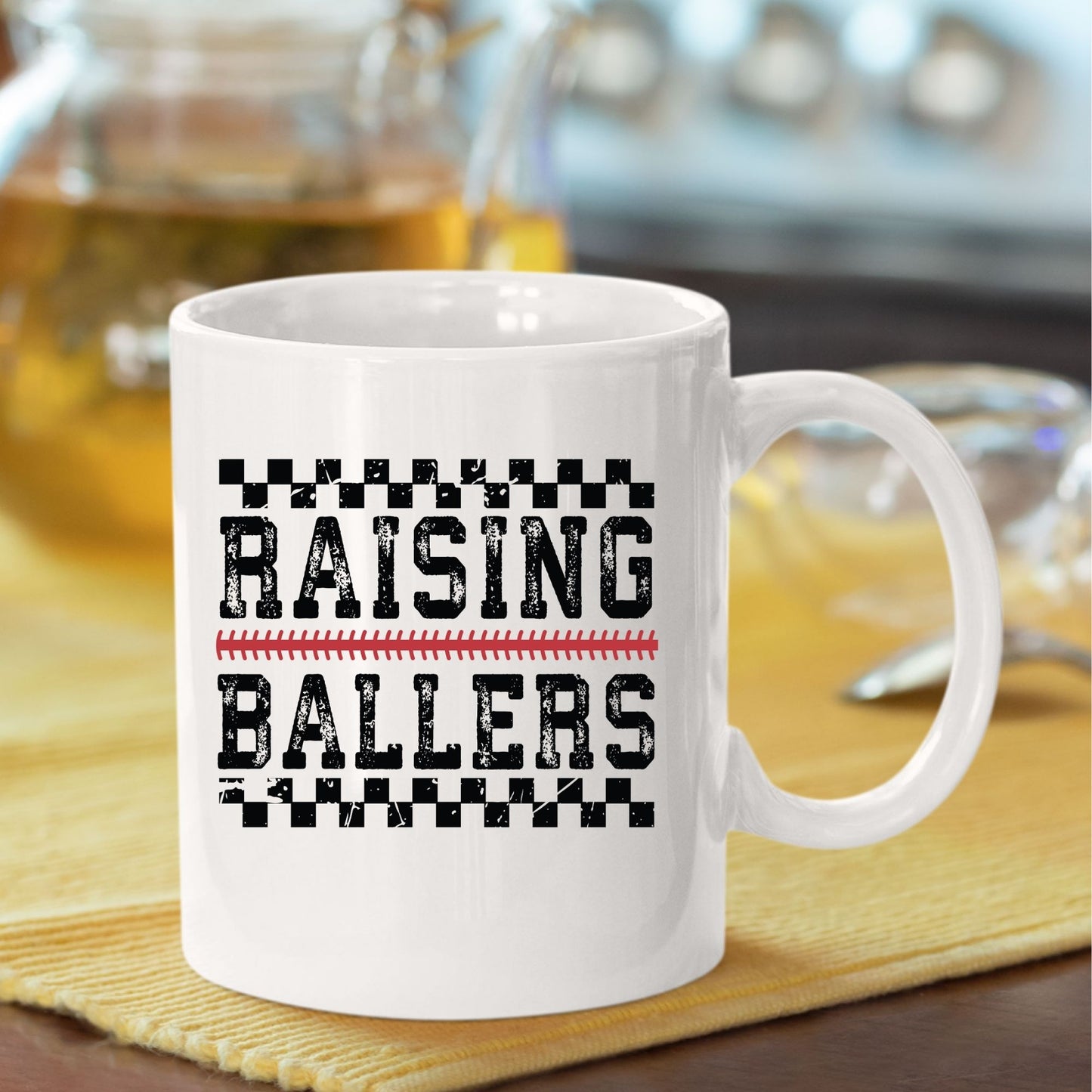 Raising Ballers Funny Baseball Mom DTF Transfer ready to Press