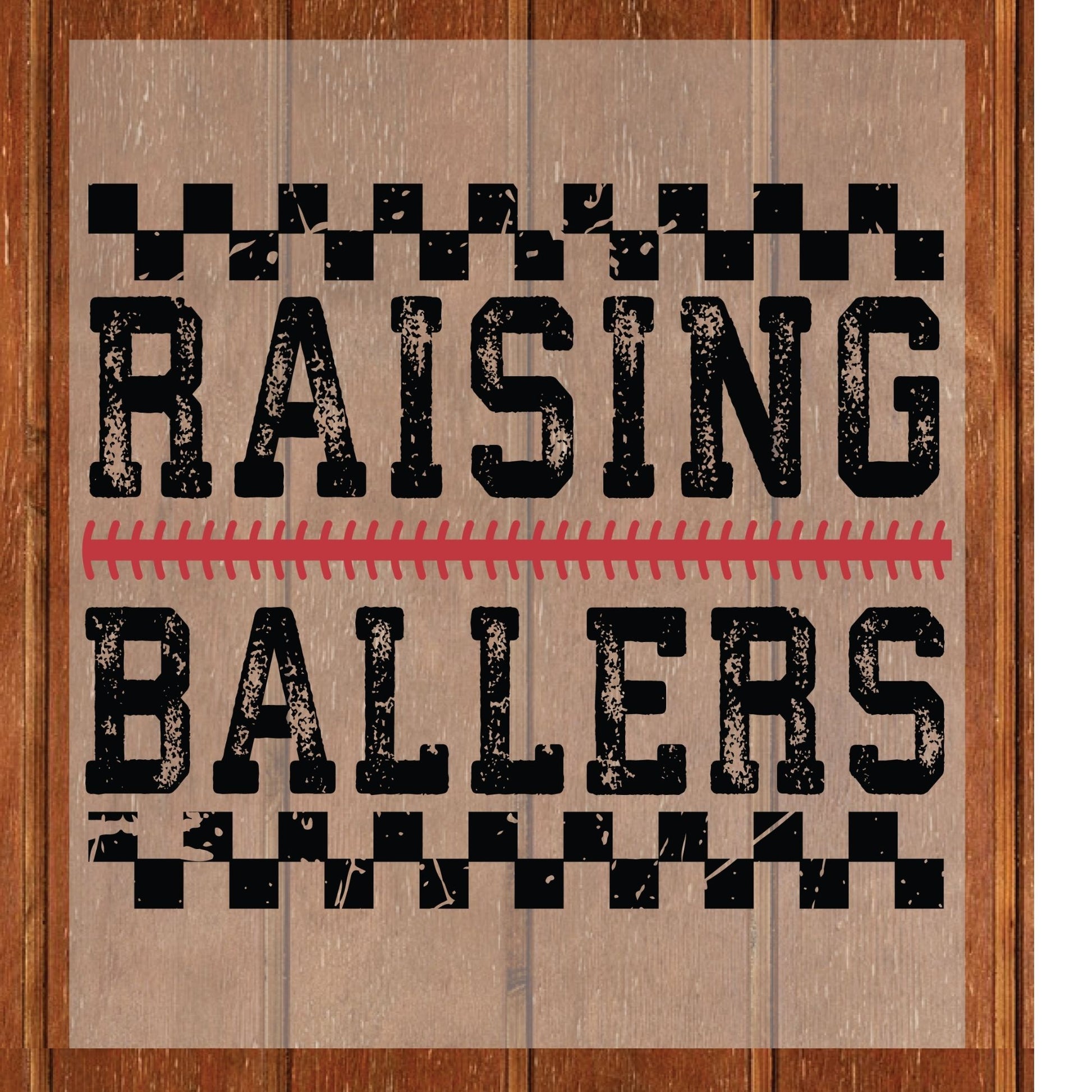 Raising Ballers Funny Baseball Mom DTF Transfer ready to Press Sports Mama Heat Transfer for Shirts Mommy UV Sticker Prints