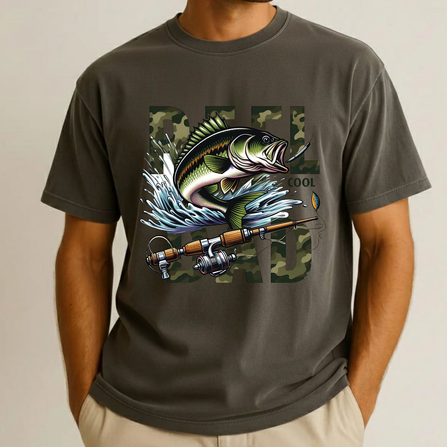 Reel Cool Dad Comfort Colors T Shirt