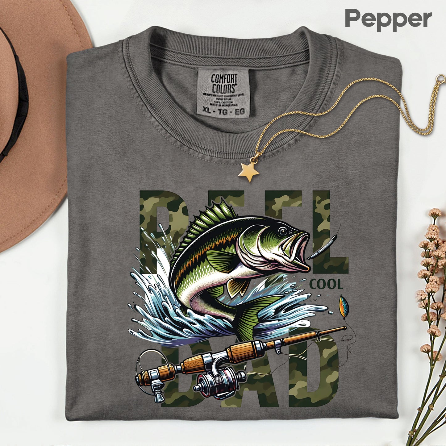 Reel Cool Dad Comfort Colors T Shirt