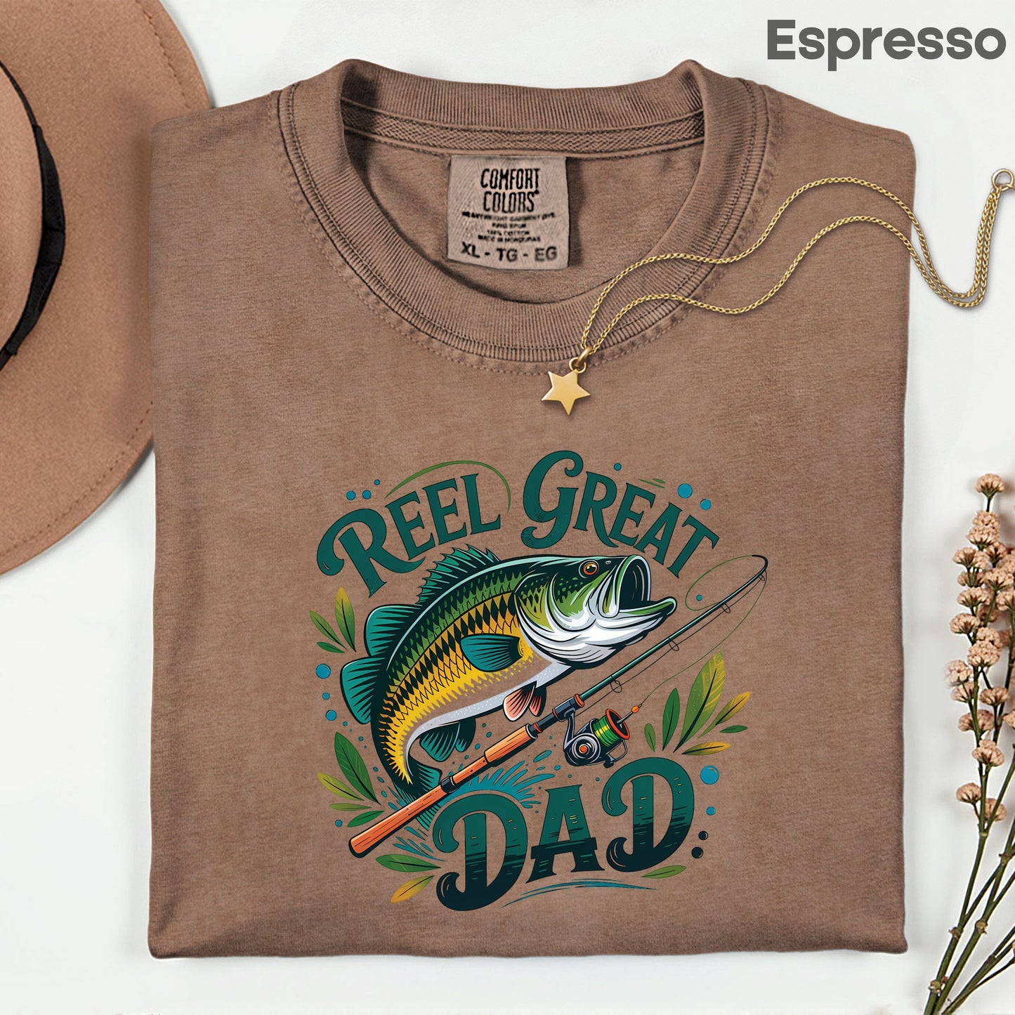 Reel Great Dad Comfort Colors T Shirt