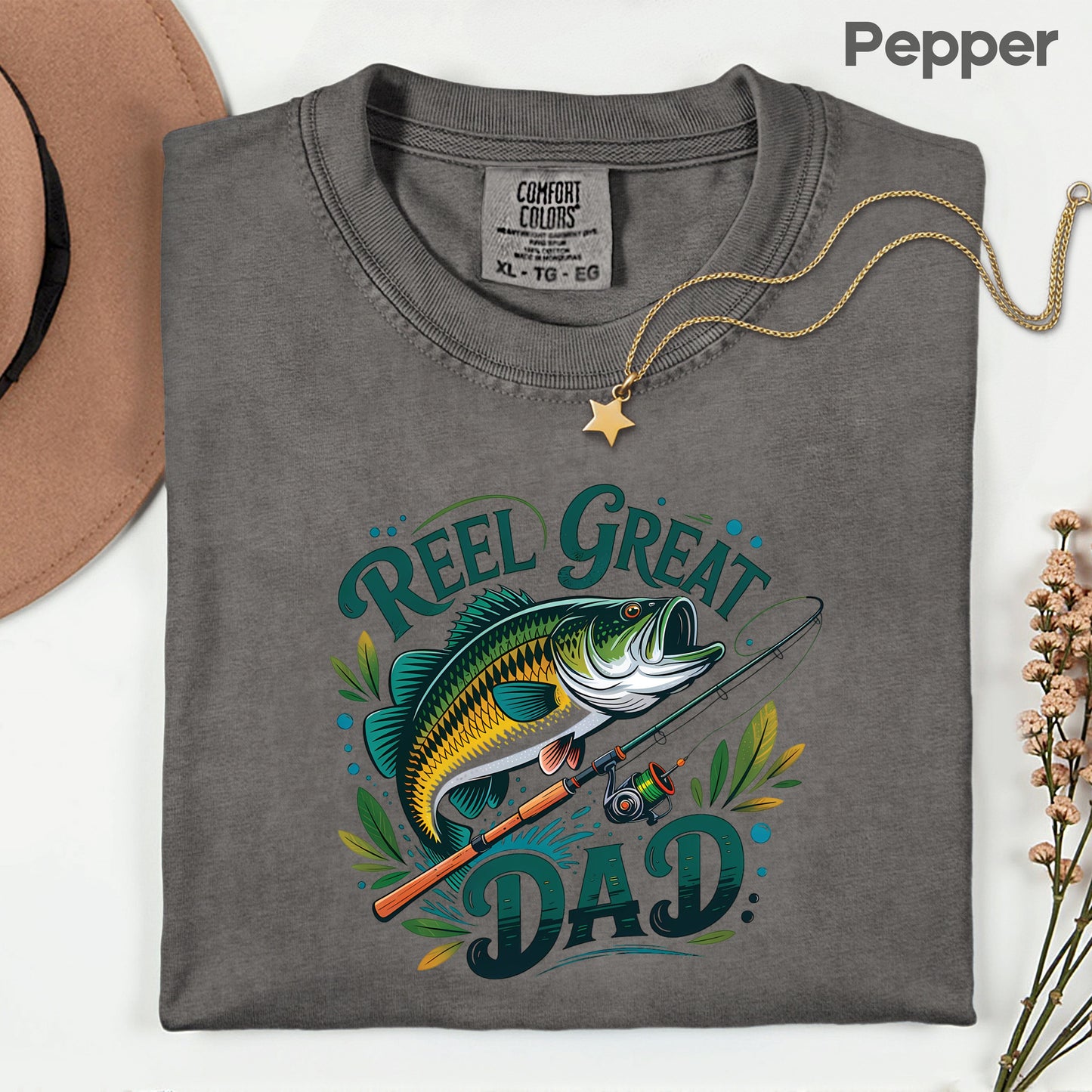 Reel Great Dad Comfort Colors T Shirt