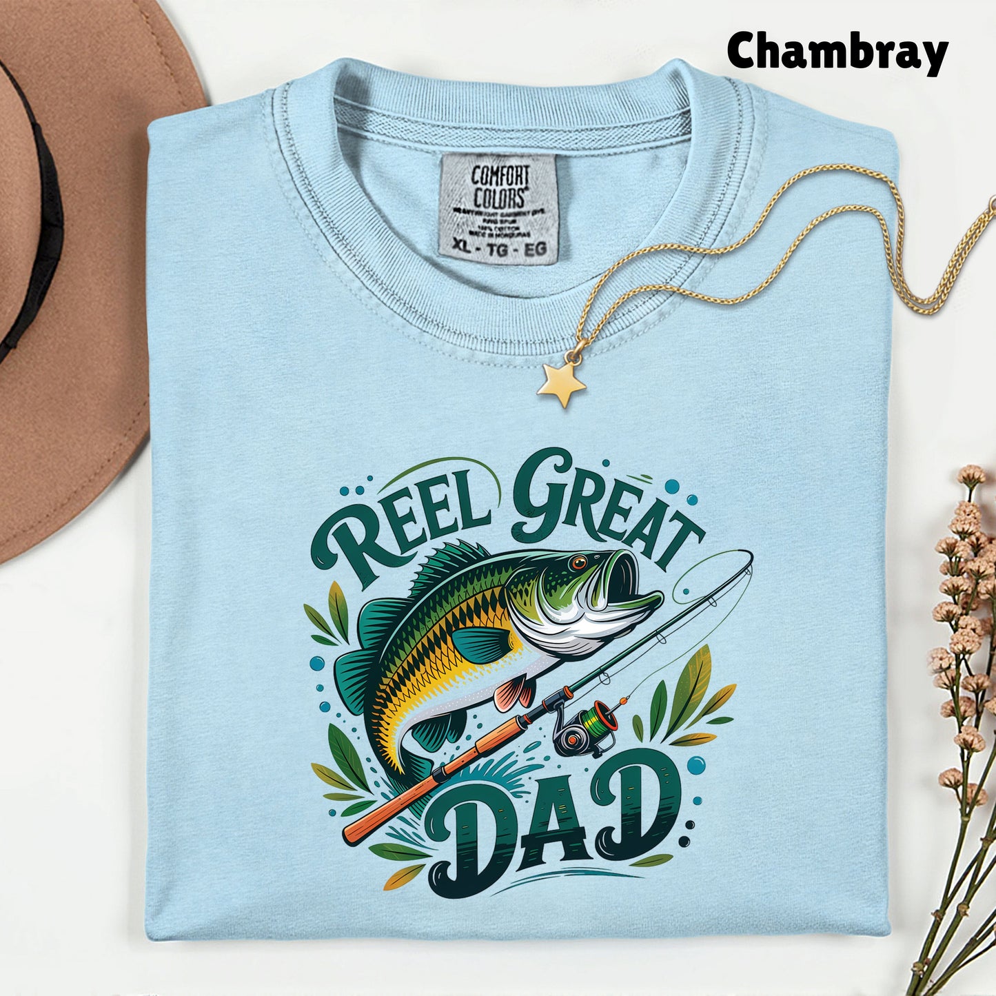 Reel Great Dad Comfort Colors T Shirt