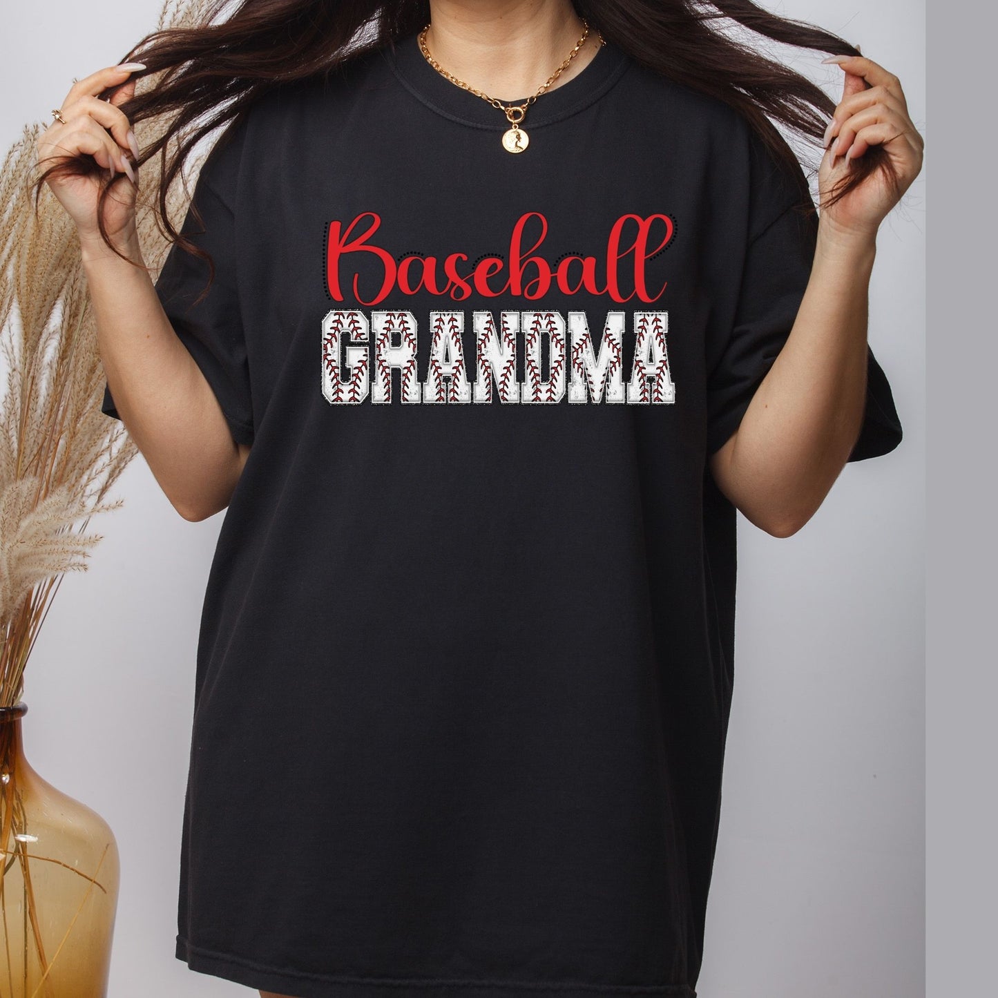 Retro Baseball Grandma DTF Transfer ready to Press Sports Heat Transfer for Shirts Baseball Nana UV Sticker Prints