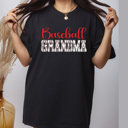Retro Baseball Grandma DTF Transfer ready to Press Sports Heat Transfer for Shirts Baseball Nana UV Sticker Prints