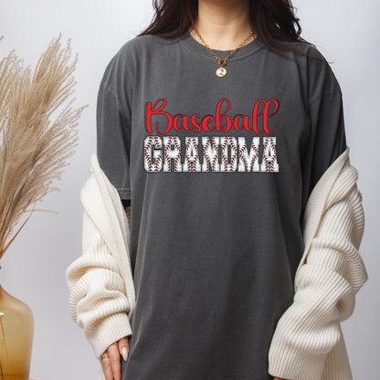 Retro Baseball Grandma DTF Transfer ready to Press