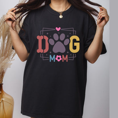 Retro Dog Mom DTF Transfer ready to Press Mother's Day Funny Animal Heat Transfer for Shirts Pet Lover UV Sticker Prints