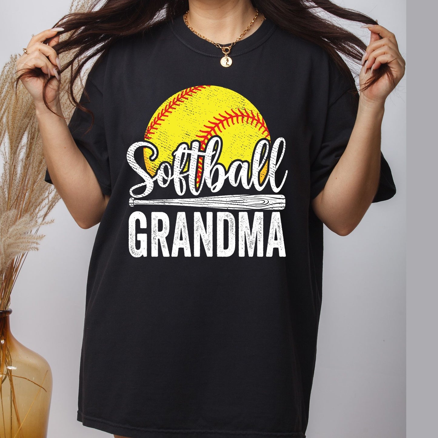 Retro Softball Grandma DTF Transfer ready to Press Sports Heat Transfer for Shirts Softball Nana UV Sticker Prints Iron on Transfer