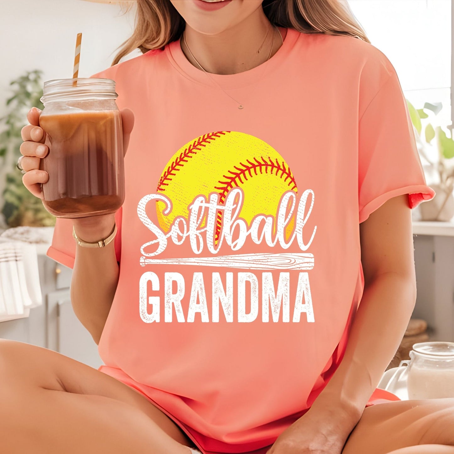 Retro Softball Grandma DTF Transfer ready to Press