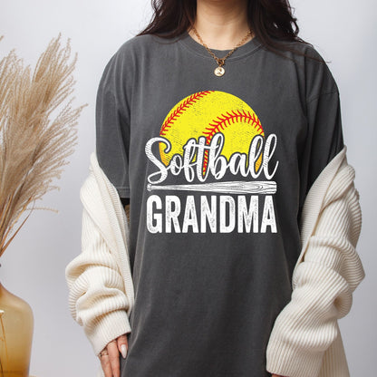 Retro Softball Grandma DTF Transfer ready to Press