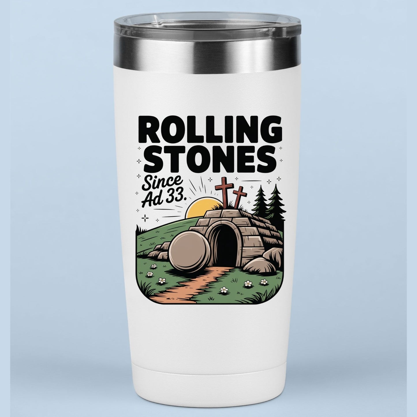 Rolling Stones DTF Transfer ready to Press
