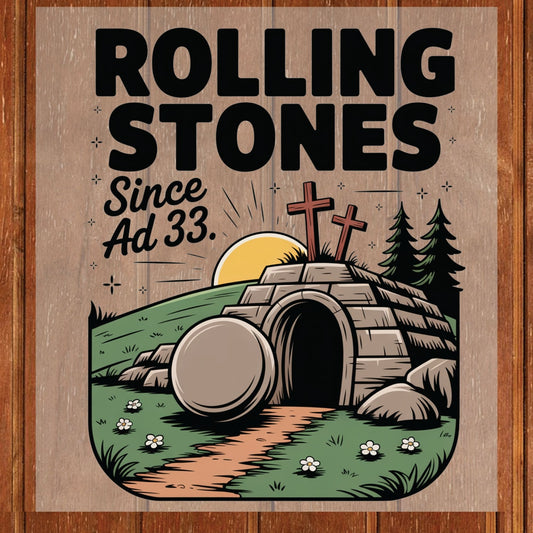 Rolling Stones DTF Transfer ready to Press Christian Easter Heat Transfer for Shirts Bible Verse UV Sticker Prints