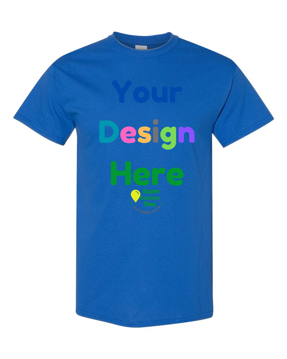 Custom T Shirts - Gildan Heavy Cotton Short Sleeve Tees - Same Day Printing