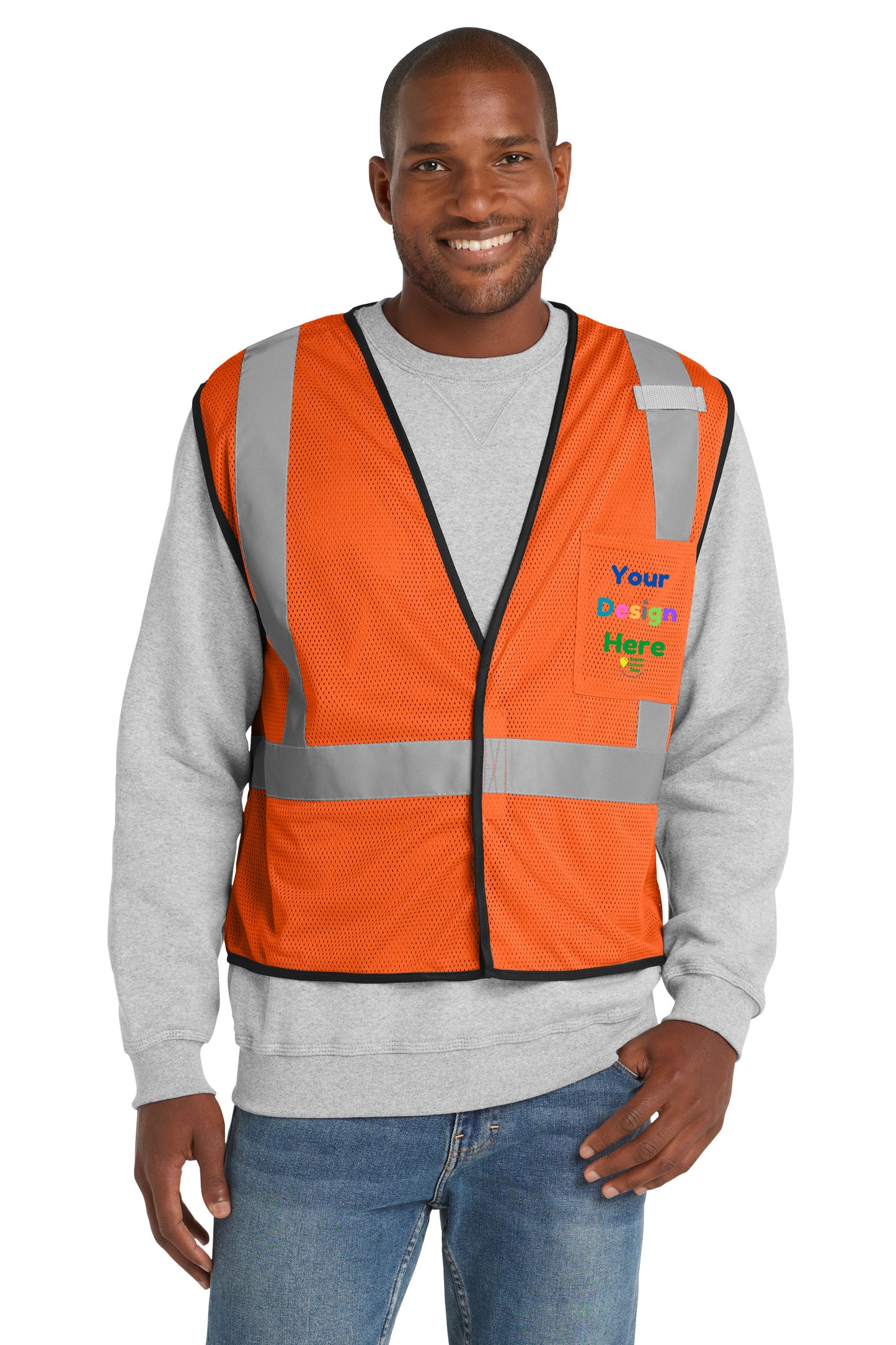 CornerStone CSV100 - Unisex ANSI 107 Class 2 Economy Mesh One-Pocket Vest