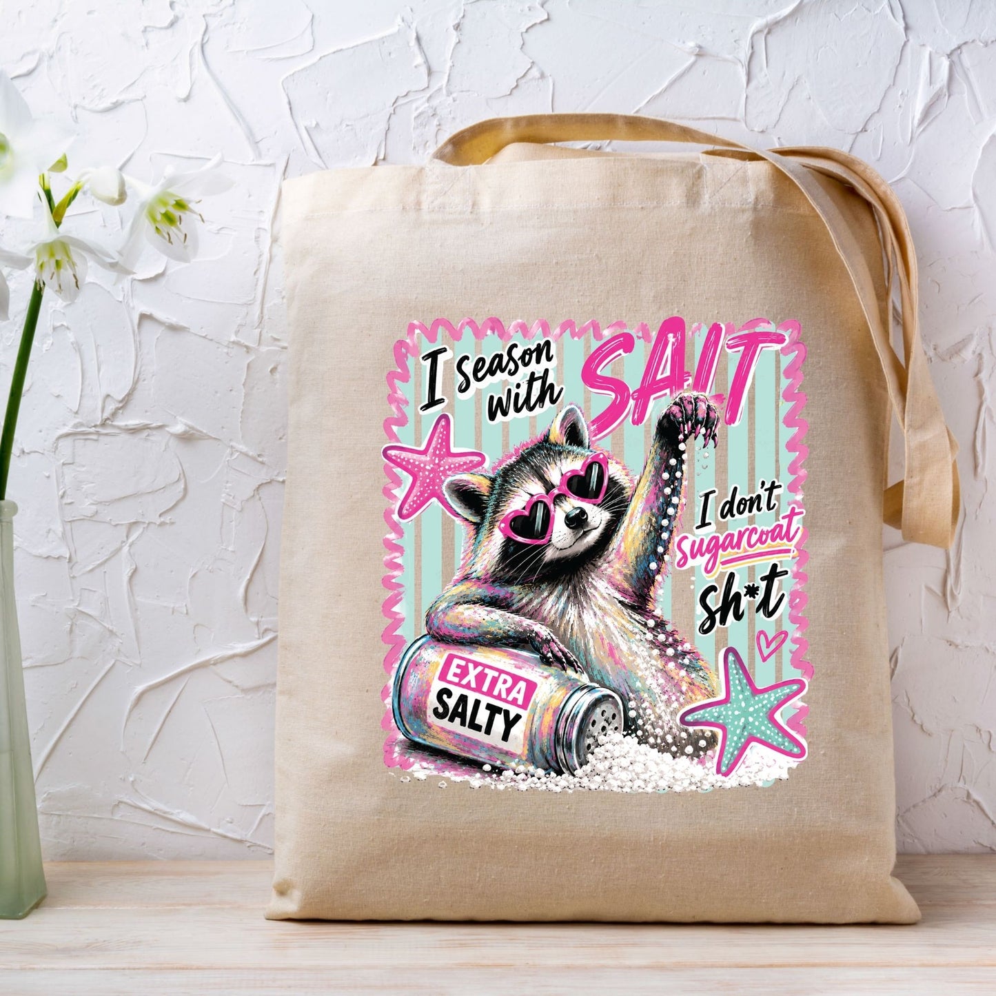 Salt In The Air Sand In My Hair Retro Beach DTF Transfer Ready to Press Summer Vacation UV DTF Sticker Ocean Wave Heat Transfer for Shirts
