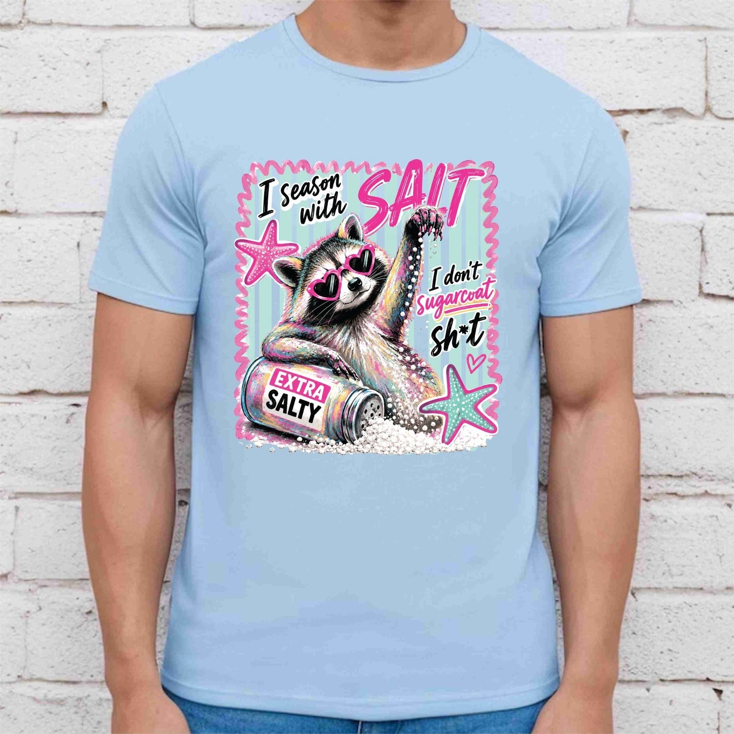 Salt In The Air Sand In My Hair Retro Beach DTF Transfer Ready to Press Summer Vacation UV DTF Sticker Ocean Wave Heat Transfer for Shirts
