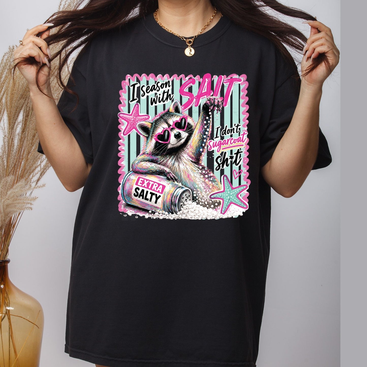 Salt In The Air Sand In My Hair Retro Beach DTF Transfer Ready to Press Summer Vacation UV DTF Sticker Ocean Wave Heat Transfer for Shirts