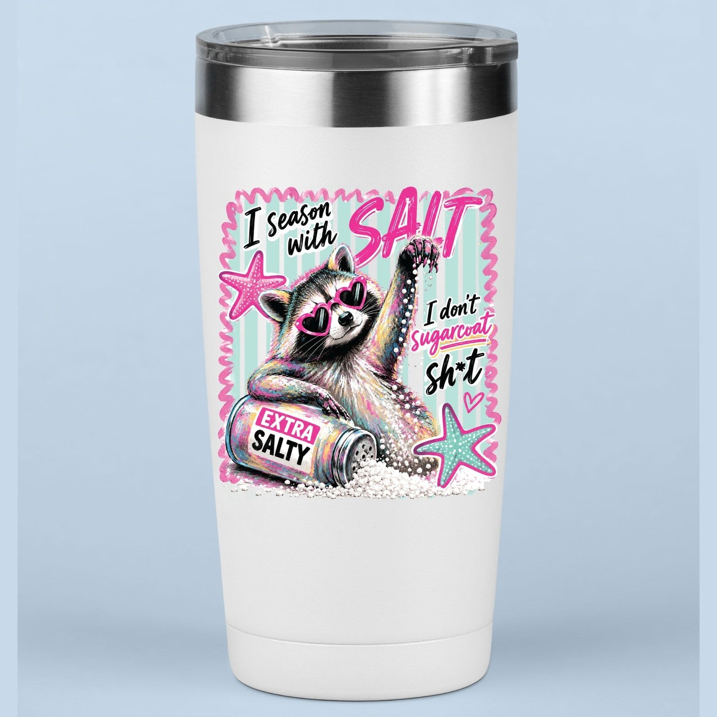 Salt In The Air Sand In My Hair Retro Beach DTF Transfer Ready to Press Summer Vacation UV DTF Sticker Ocean Wave Heat Transfer for Shirts