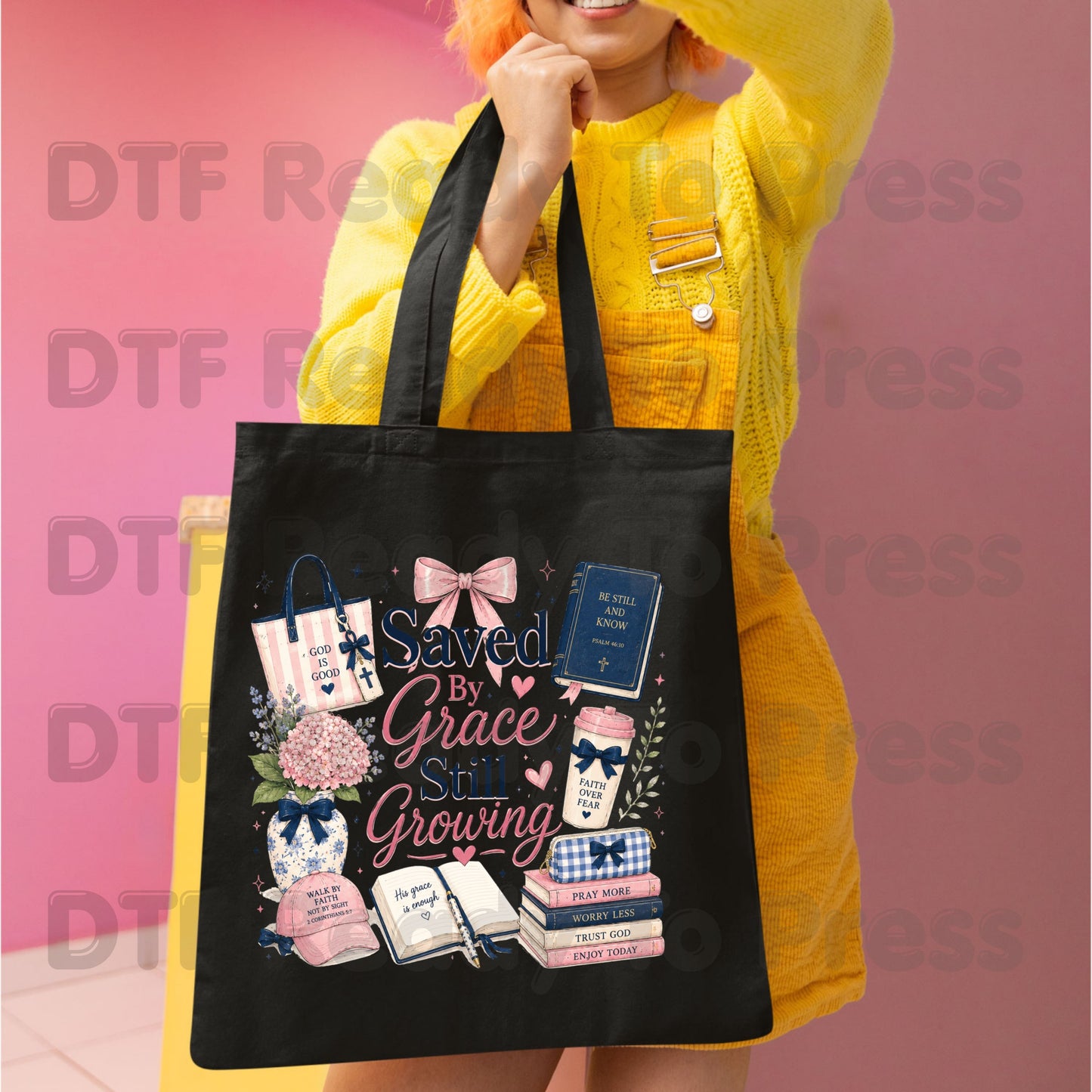 Saved By Grace Still Growing DTF Transfer Ready to Press