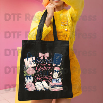 Saved By Grace Still Growing DTF Transfer Ready to Press