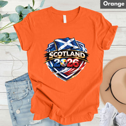 Scotland 2026 World Cup T Shirt Soccer Supporter Tees