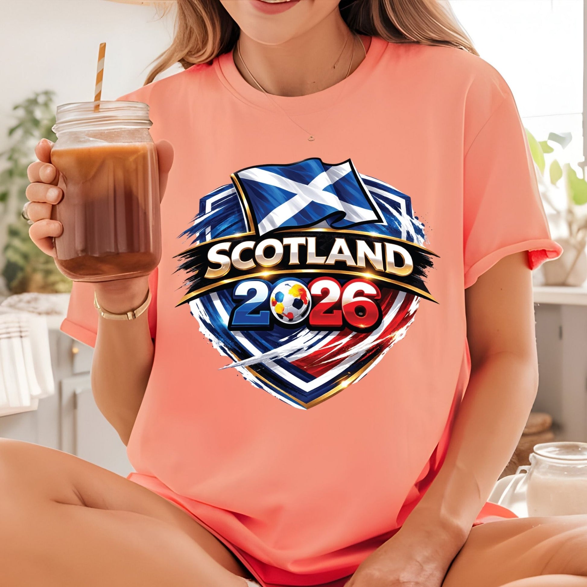 Scotland World Cup 2026 DTF Transfer Ready to Press The Tartan Army Soccer Heat Transfer For Shirts Football Supporter UV Sticker Prints