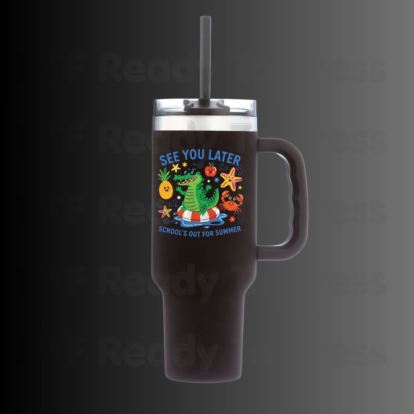 See You Later School’s Out For Summer DTF Transfer Ready to Press Sun Pineapple Crab Heat Transfer for Shirts Last Day School UV Sticker