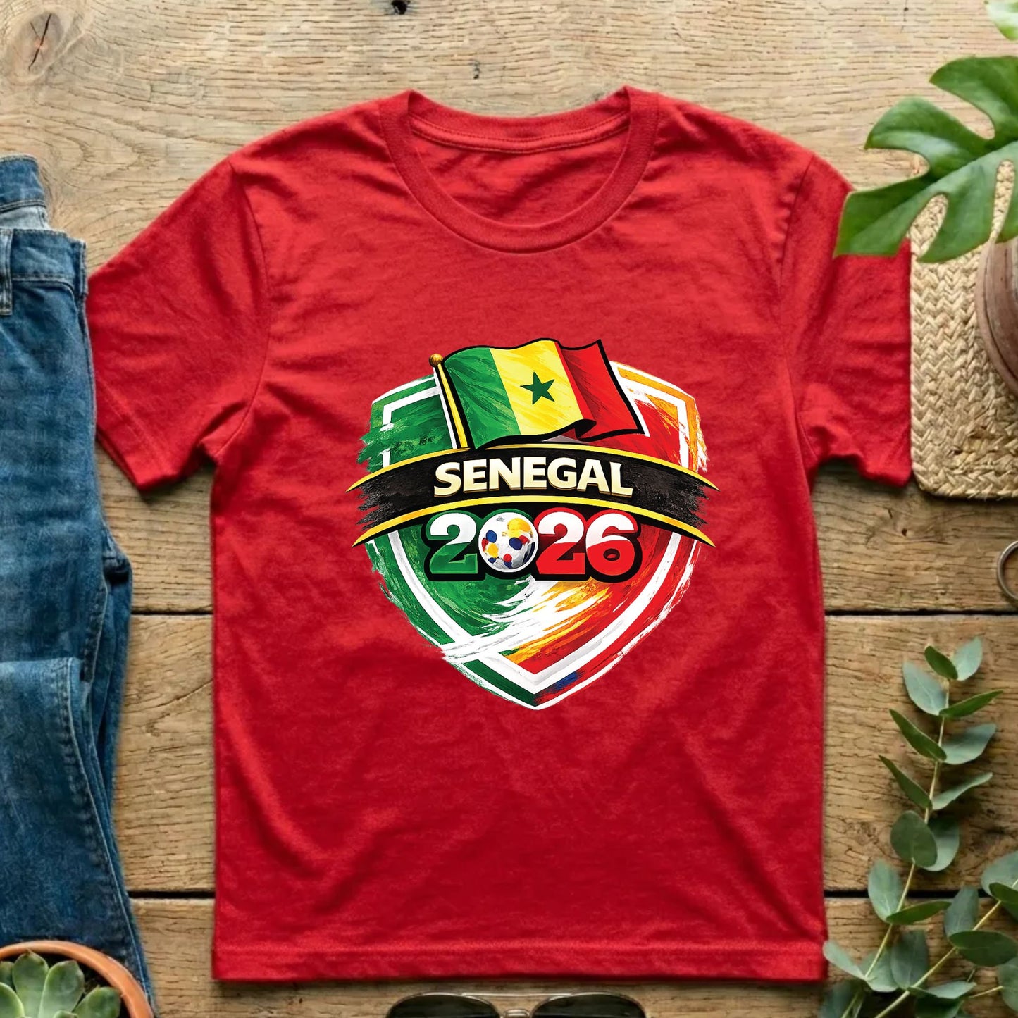 Senegal World Cup T Shirt Soccer Supporter Tees