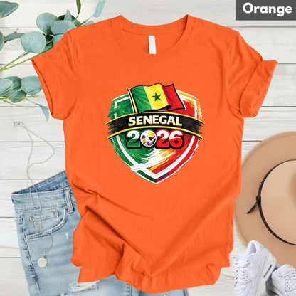 Senegal World Cup T Shirt Soccer Supporter Tees
