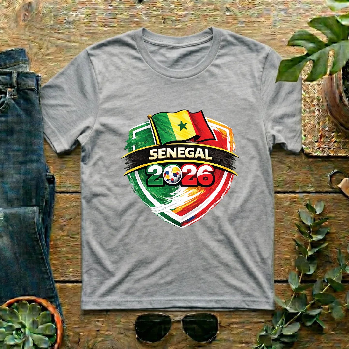 Senegal World Cup T Shirt Soccer Supporter Tees