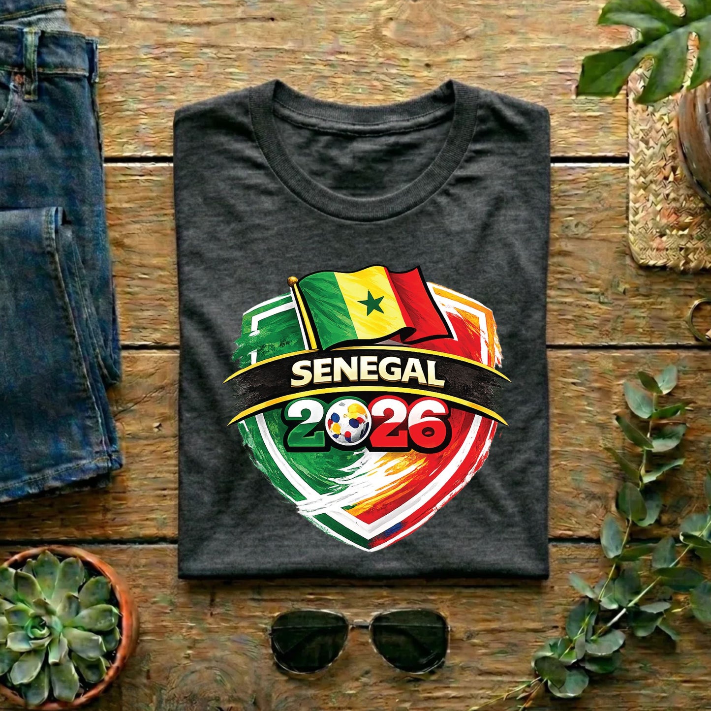 Senegal World Cup T Shirt Soccer Supporter Tees