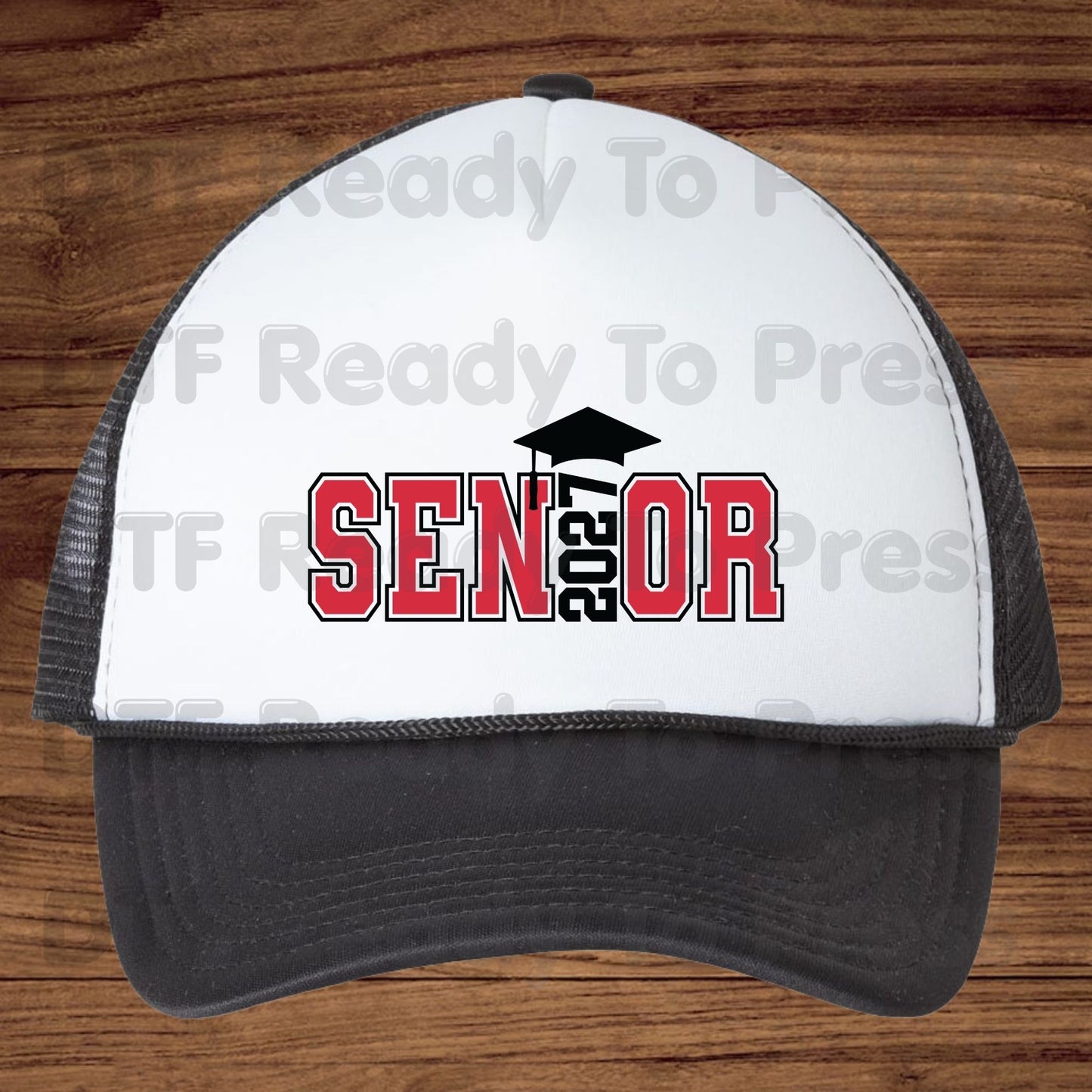 Senior 2027 Graduation DTF Transfer Ready to Press Class of 2027 Graduation Heat Transfer for Shirts High School Senior UV Sticker Prints