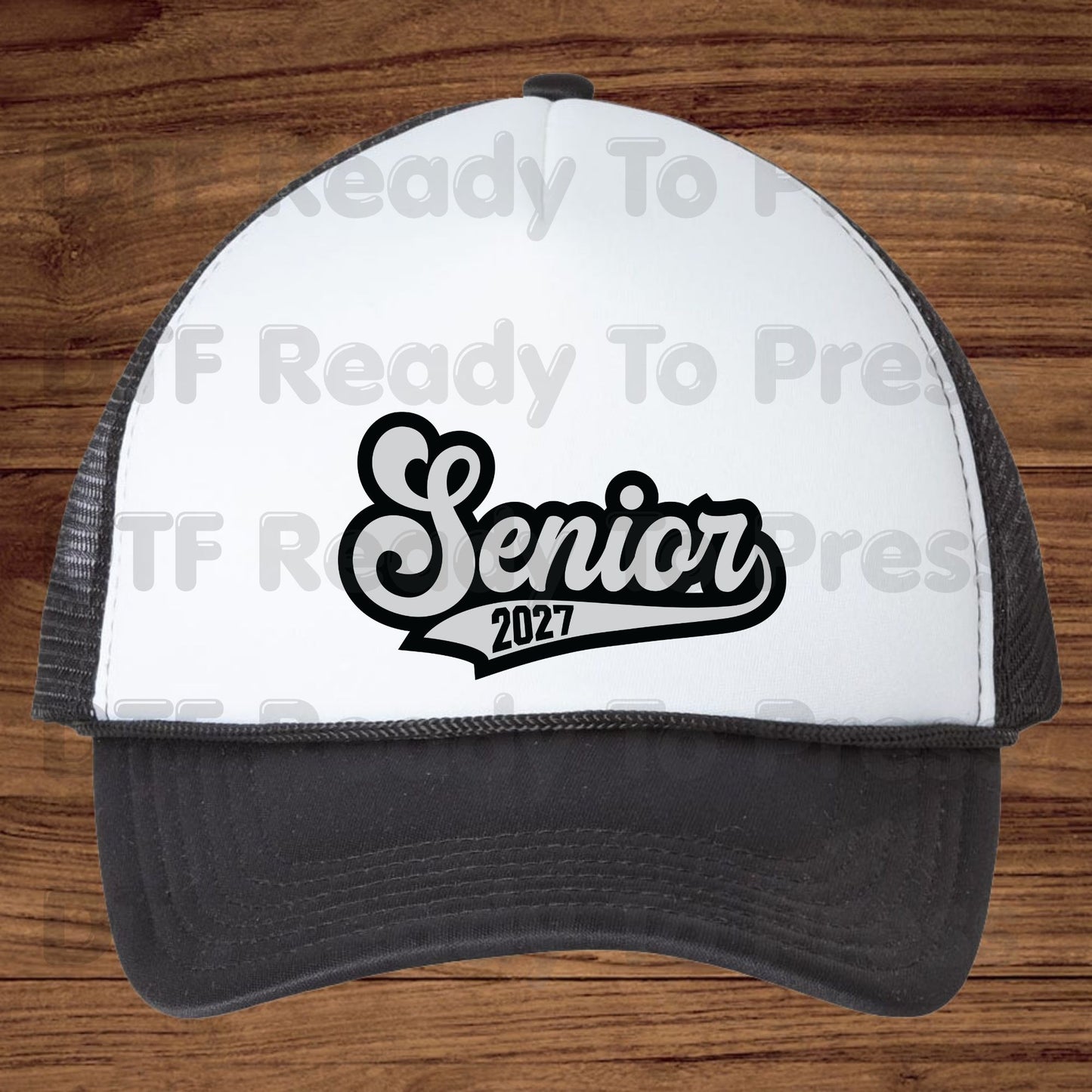 Senior 2027 Varsity Retro DTF Transfer Ready to Press Class of 2027 Graduation Heat Transfer for Shirts High School Senior UV Sticker Prints