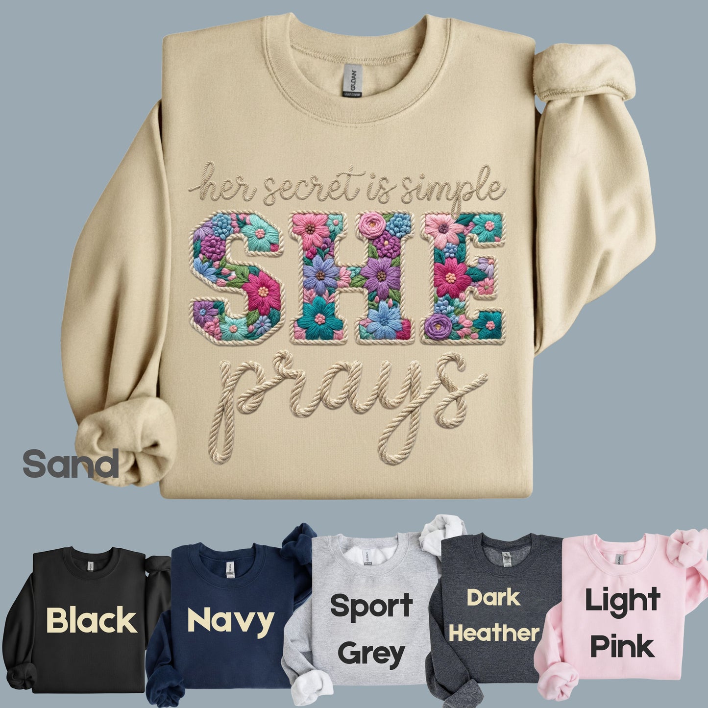 She Prays Comfort Colors T Shirt
