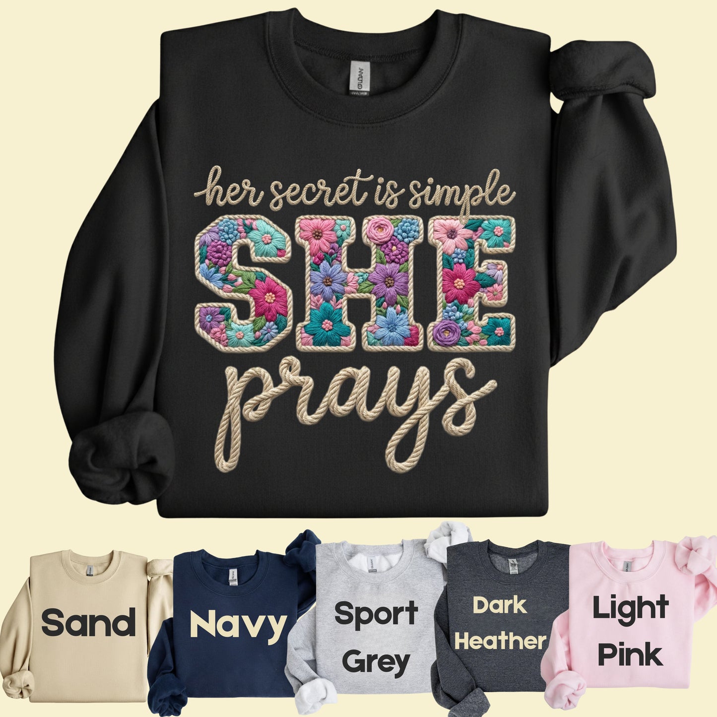 She Prays Comfort Colors T Shirt