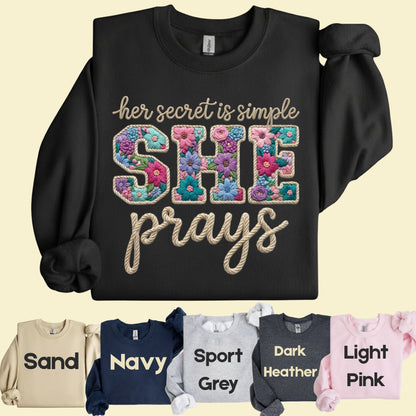 She Prays Comfort Colors T Shirt