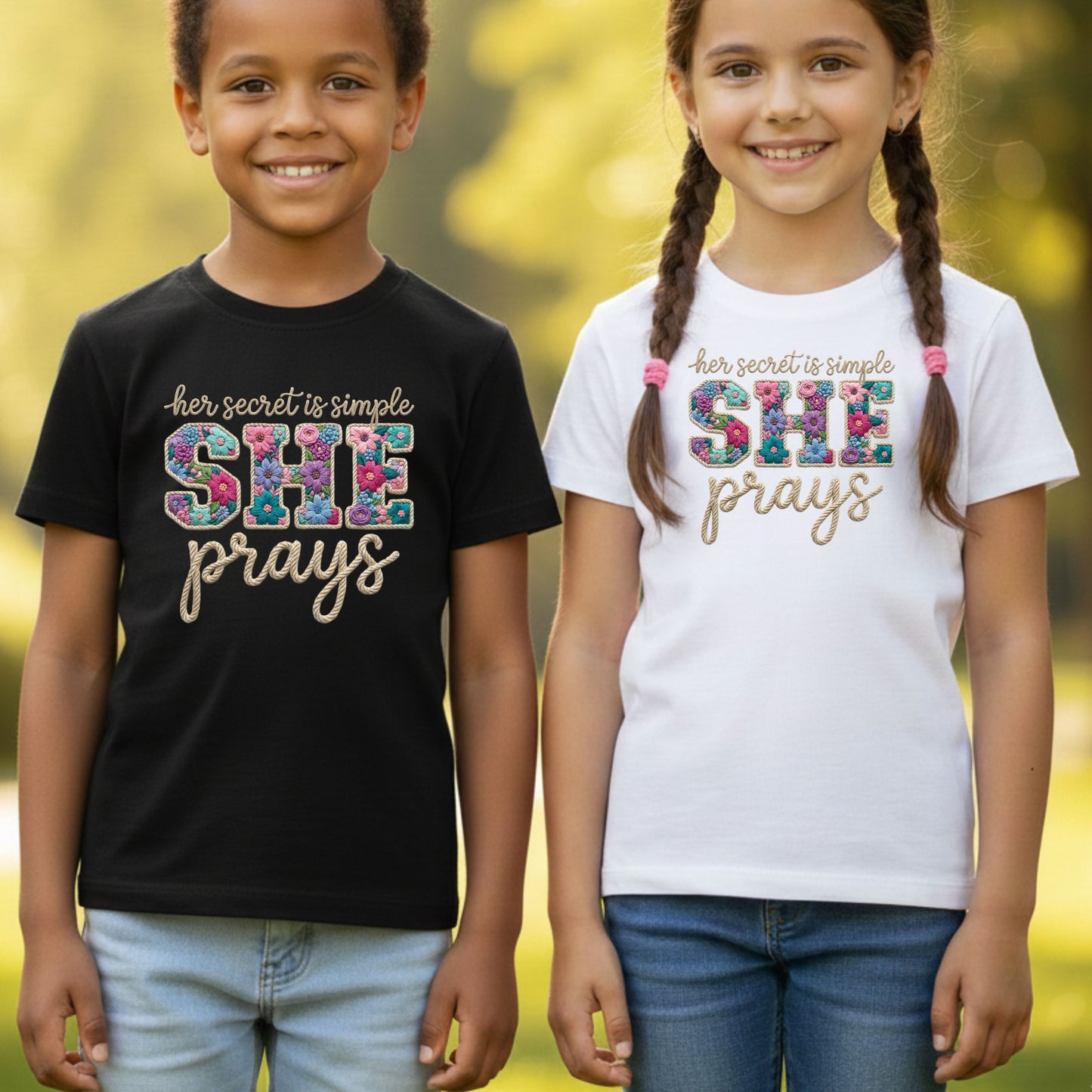 She Prays Comfort Colors T Shirt