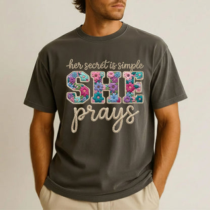 She Prays DTF Transfer Ready to Press