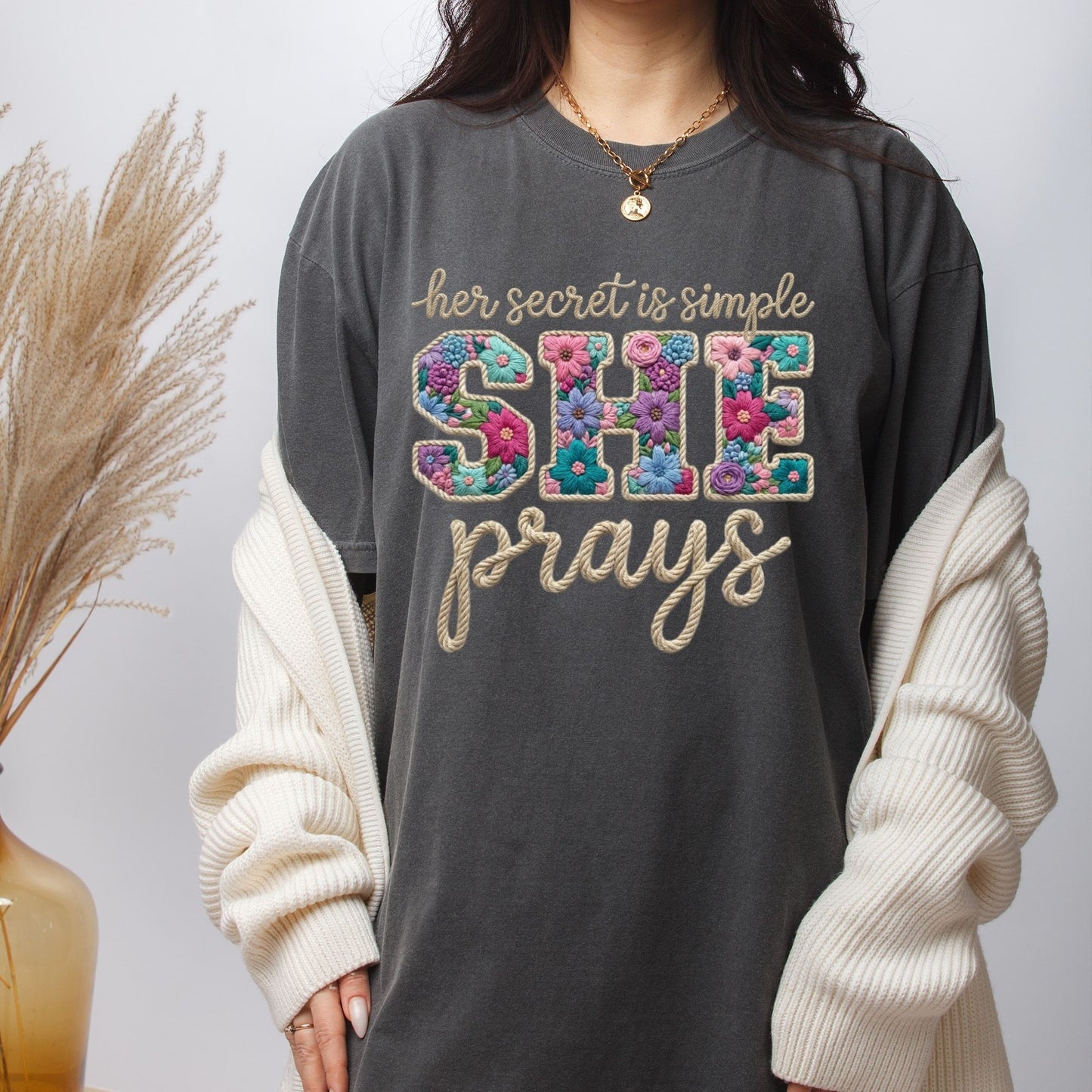 She Prays DTF Transfer Ready to Press