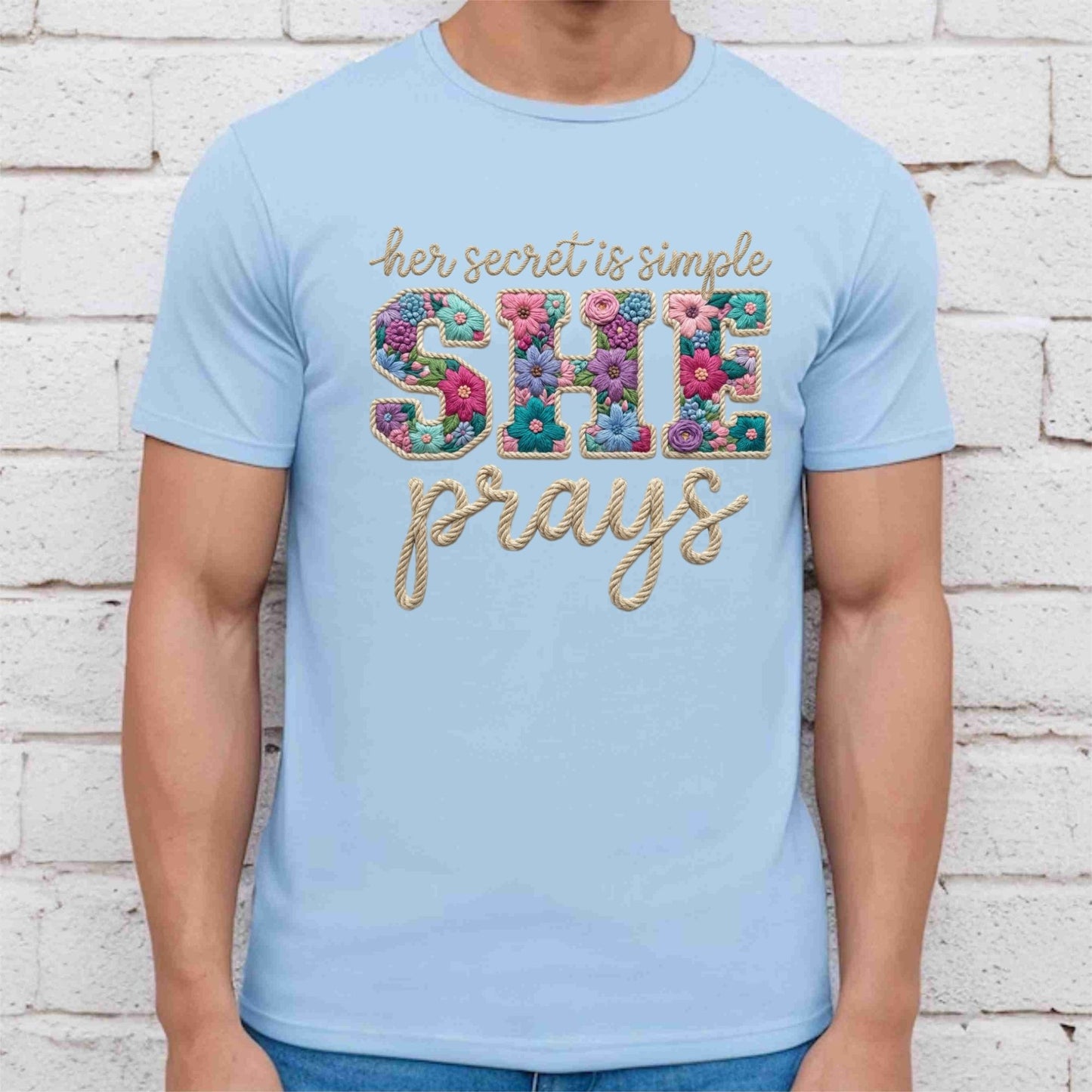 She Prays DTF Transfer Ready to Press