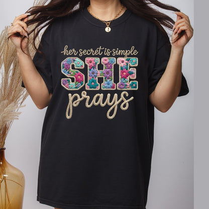 She Prays DTF Transfer Ready to Press