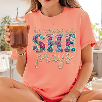 She Prays DTF Transfer Ready to Press