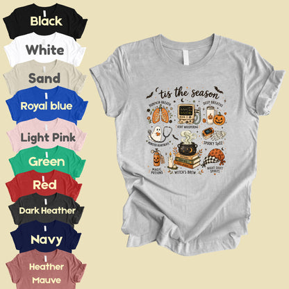 Halloween Respiratory Therapist RT Nurse T-Shirt, Spooky Season Medical Tee