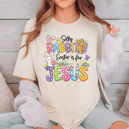 Silly Rabbit Christian Easter DTF Transfer ready to Press Love Like Jesus Heat Transfer for Shirts Bible Verse UV Sticker Print