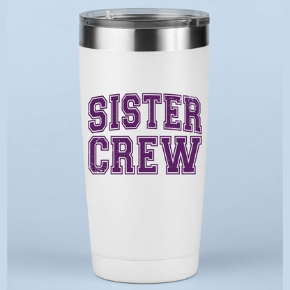 Sister Crew Retro Purple Distressed DTF Transfer