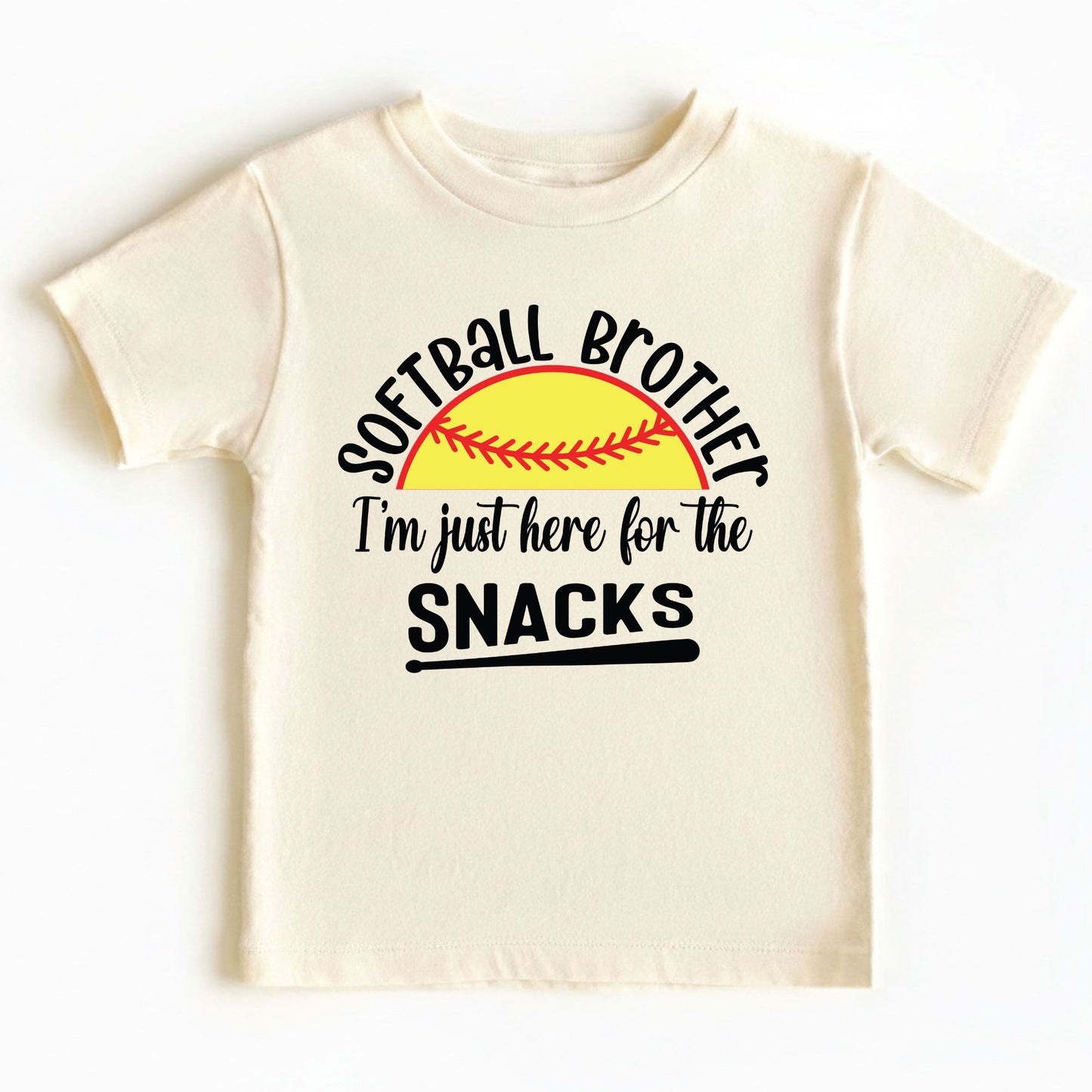 Softball Brother Shirts I'm Just Here For The Snacks  Sweatshirt