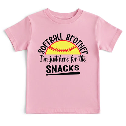 Softball Brother Shirts I'm Just Here For The Snacks  Sweatshirt